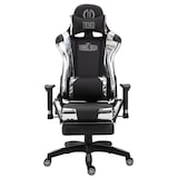 thumbnail of Silla Gaming Turbo Negro/blanco/Simil cuero (metálico)