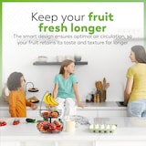 thumbnail of Dayshake Fruttiera con gancio per banana - Cesto rotondo per frutta nero - Etagère a 2 ripiani