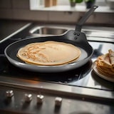 thumbnail of METRO PROFESSIONAL Padella per crepes, alluminio, Ø 25 cm, rivestimento antiaderente in Teflon, induzione, resistente al forno