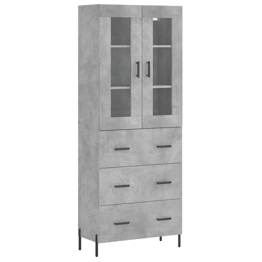 Helloshop26 - Buffet Sideboard Kommode Kleiderschrank Aufbewahrungsmöbel Organizer Küche Wohnzimmer Lounge hoch 69,5 x 34 x 180 cm 02_0034638