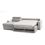 thumbnail of Dmora Divano Letto Aleandra, Divano ad angolo, 100% Made in Italy, Sofà con apertura girevole, con Penisola contenitore Sinistra, Cm 260x95h85, Grigio