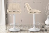 thumbnail of Barhocker Milet Kunstleder creme/weiß