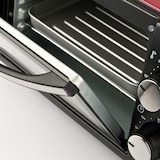 thumbnail of Girmi Forno elettrico, 800 W, 10 Litri, Griglia INOX, Termostato Regolabile, Timer 60 min, Accesori inclusi, 37x21.5x25.5 Nero/Rosso FE10