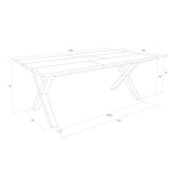 thumbnail of Eettafel, 194x90x74 cm, Voor 10 personen, Dining Table, Donkere eik _535_6