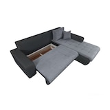 thumbnail of Canapé d'angle convertible en PU et microfibre moderne Cecilia