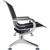 thumbnail of Banc d'attente Airport similicuir Noir / Noir/2 places