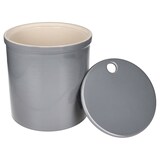 thumbnail of OSKAR Kartoffel-Vorratsdose L in Grau aus weißem Ton - 1994L