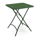 thumbnail of Tavolo metallo rovigo pieghevole verde cm60x60h72