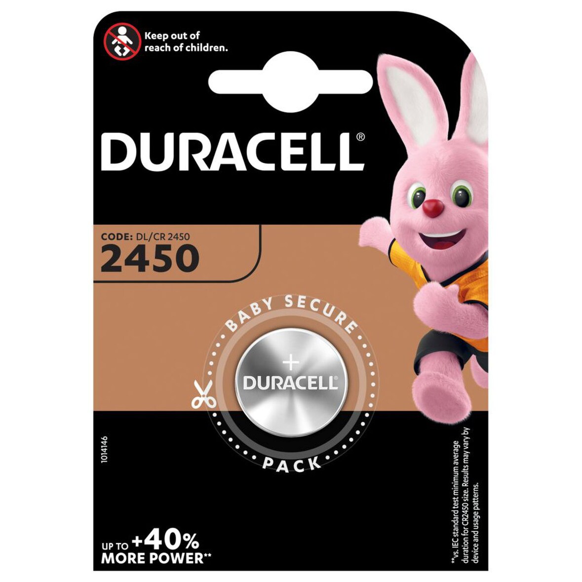 Lithium Knopfzelle Duracell DL2450 1er Blister