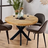 thumbnail of Esstisch rund ø120cm Esszimmer Tisch Liverpool Mangoholz massiv