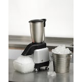 thumbnail of METRO PROFESSIONAL Elektrische ijsvergruizer GEIC1000, roestvrij staal, 32.9 x 19.7 x 53.3 cm, 3 liter, 200 W, 160 kg/u, zilver/zwart