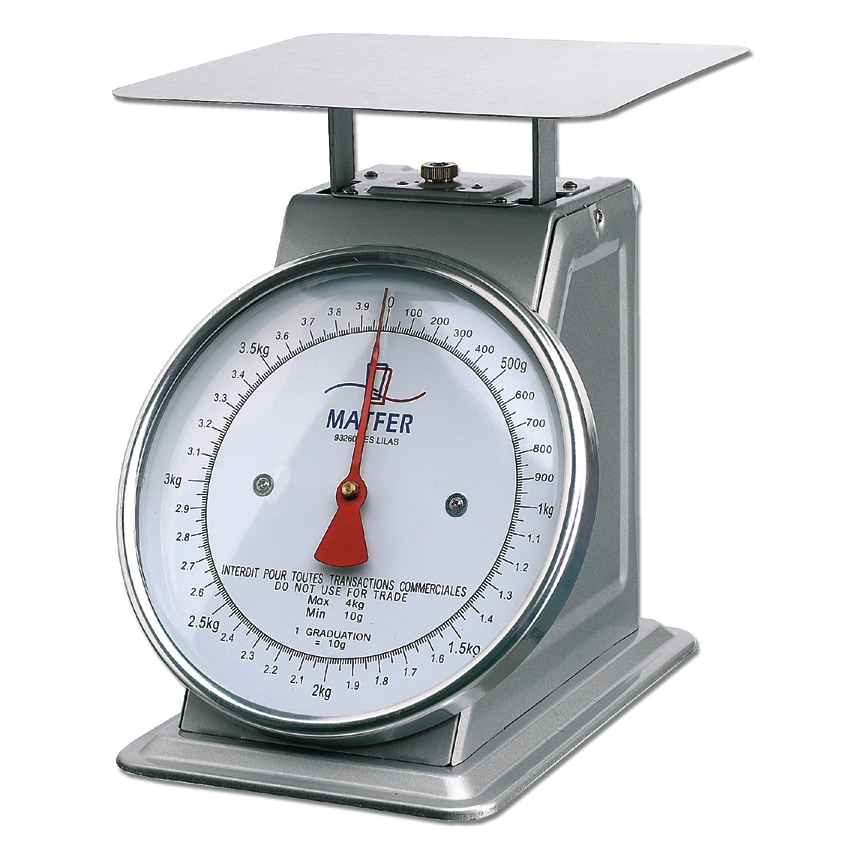 Matfer Balance mécanique graduation 10 g portée 4 kg Matfer - 252004