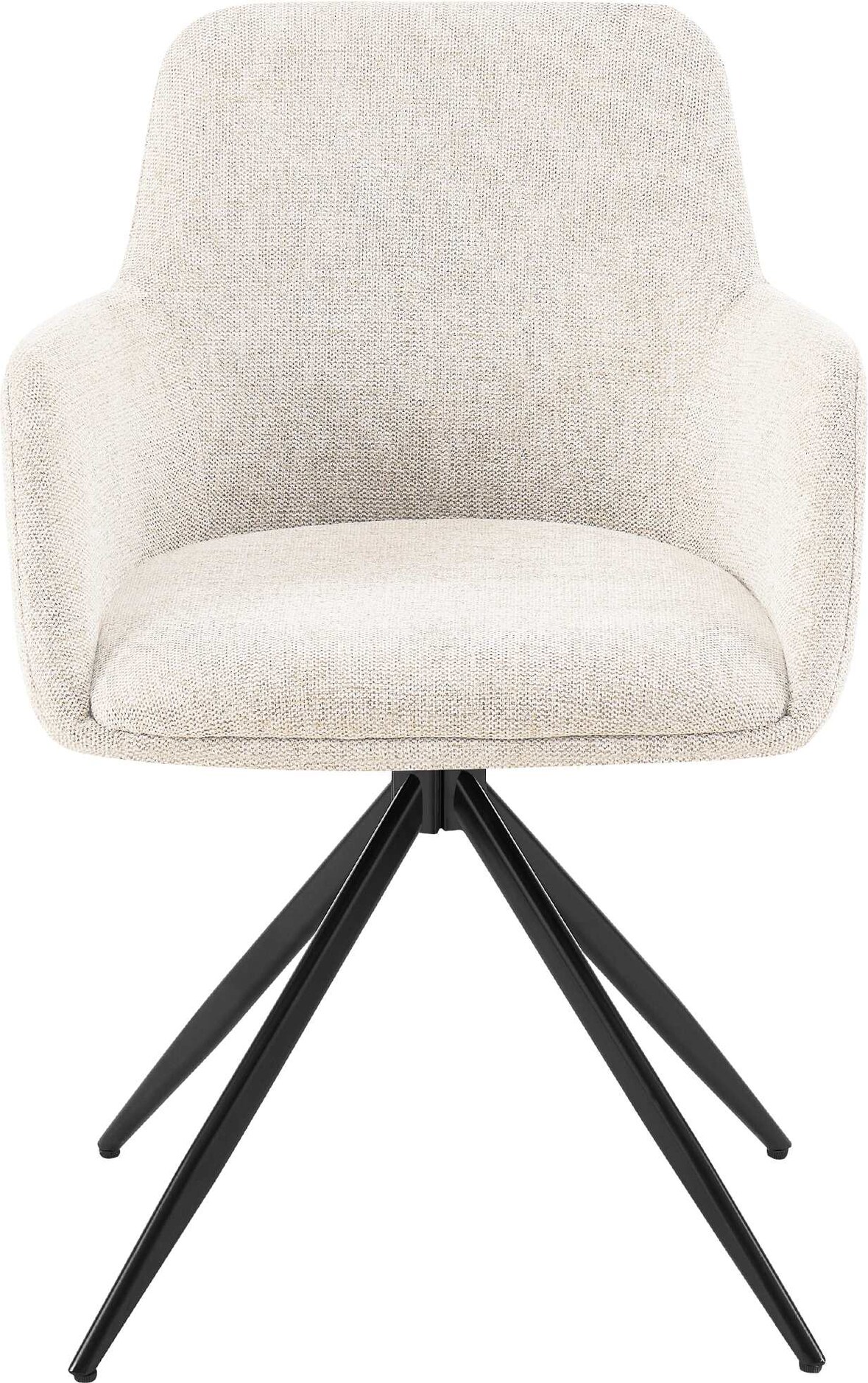 2er Set Esszimmerstuhl PELON - Stoff Creme 56x62x81 cm | Essstühle Esszimmerstühle Küchenstühle Wohnzimmerstühle