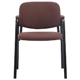 thumbnail of Lot de 4 Chaises de visiteur Ken Pro en tissu avec accoudoirs Marron