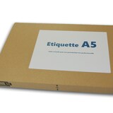 thumbnail of Lot de 100 Planches A4 de 2 étiquettes autocollantes A5 format 199,6 x 143,5 mm = 200 étiquettes