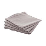 thumbnail of Lot de 4 Serviettes de table en Coton Gris clair 40 x 40 cm