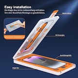 thumbnail of 4x 9H Panzerglas für iPhone 17 Pro Full-Screen HD KLAR Montagehilfe Tempered Glass Schutzglas Displayschutz Schutzfolie Screen-Protector