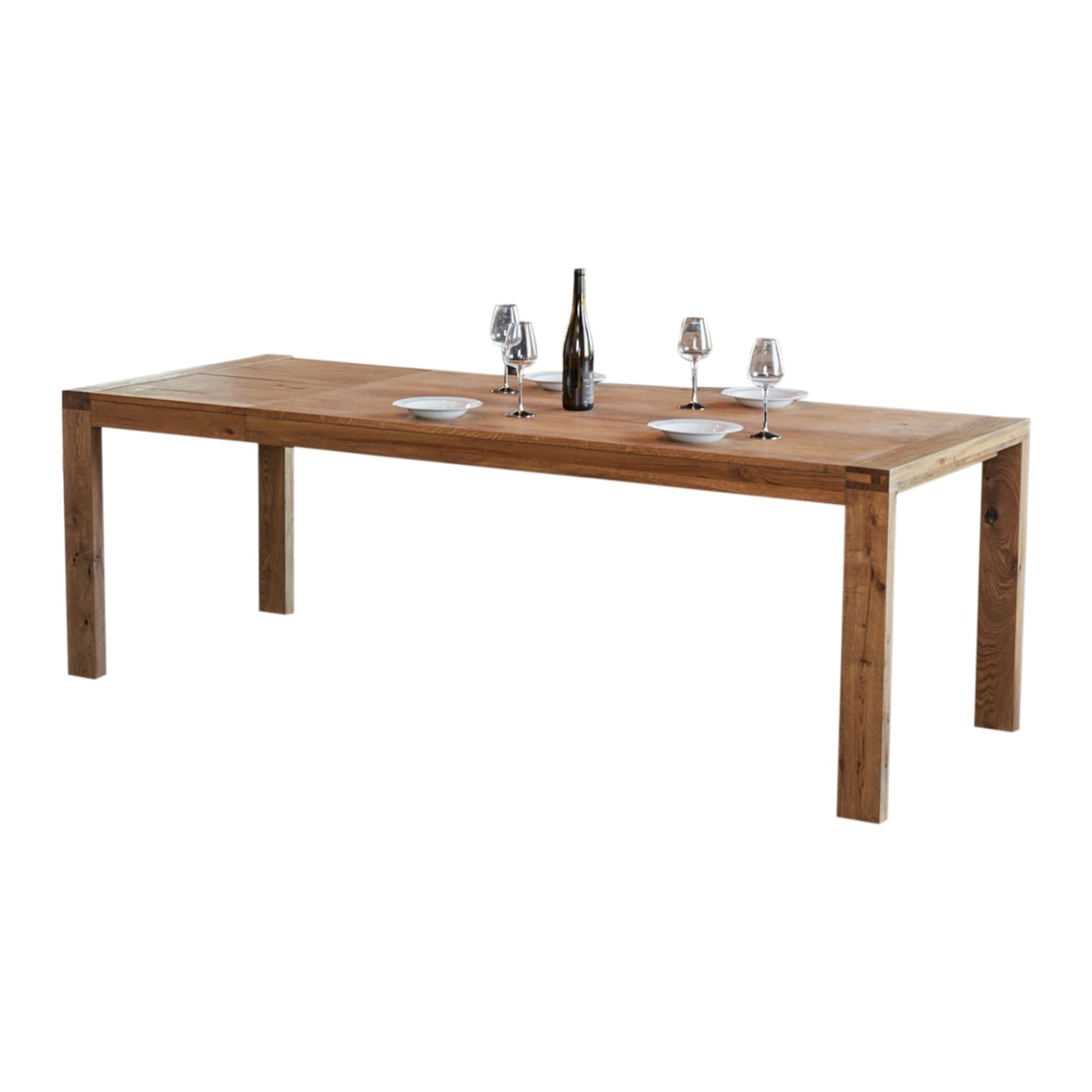 KAWOLA Esstisch LIAN Ausziehbar Eiche massiv (L/B/H) 180-230x90x76cm