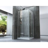 thumbnail of Box Doccia H195 Doppia Anta Battente Cristallo 8mm Trasparente - Taurus - 70x70