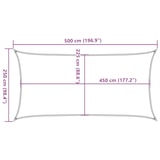 thumbnail of vidaXL Sonnensegel 160 g/m² Anthrazit 2,5x5 m HDPE