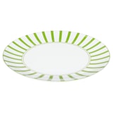 thumbnail of Split grün 6x Speiseteller Ø27cm Porzellan 6 Personen Platte Essteller Streifen