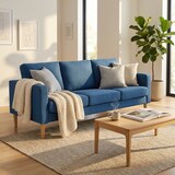 thumbnail of BS COM Divano 3 posti Scandinavo in Tessuto cm 177x73x82 177x73x82 cm Blu