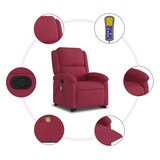 thumbnail of vidaXL Massagesessel mit Aufstehhilfe Weinrot Samt