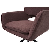 thumbnail of Set van 6 eetkamerstoelen HWC-N74, keukenstoel, draaibaar met terugloop, bouclé stof (540g/m²) Oeko-Tex ~ lichtbruin