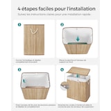 thumbnail of Helloshop26 - Panier à linge à 3 compartiments avec couvercle et poignées corbeille à linge 150 litres pliable pour buanderie 12_0006665