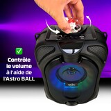 thumbnail of Mini-enceinte Bluetooth Innovalley DANCE-CUBE44 - 150W PMPO, sur batterie, Micro karaoké Boule  LED+clé USB 32Go