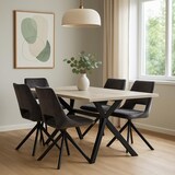 thumbnail of DUPI Sillón de Comedor CALPE | Butaca tapizado en Antelina | Diseño Moderno | 59x49x83 cm | Pack 2 Unidades | Gris Velvet