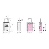 thumbnail of Boîte A Clés - Abus - 797 Led Keygarage B - Anse - Code Numérique Personnalisable - Led - Stockage Jusqu'a 20 Clés