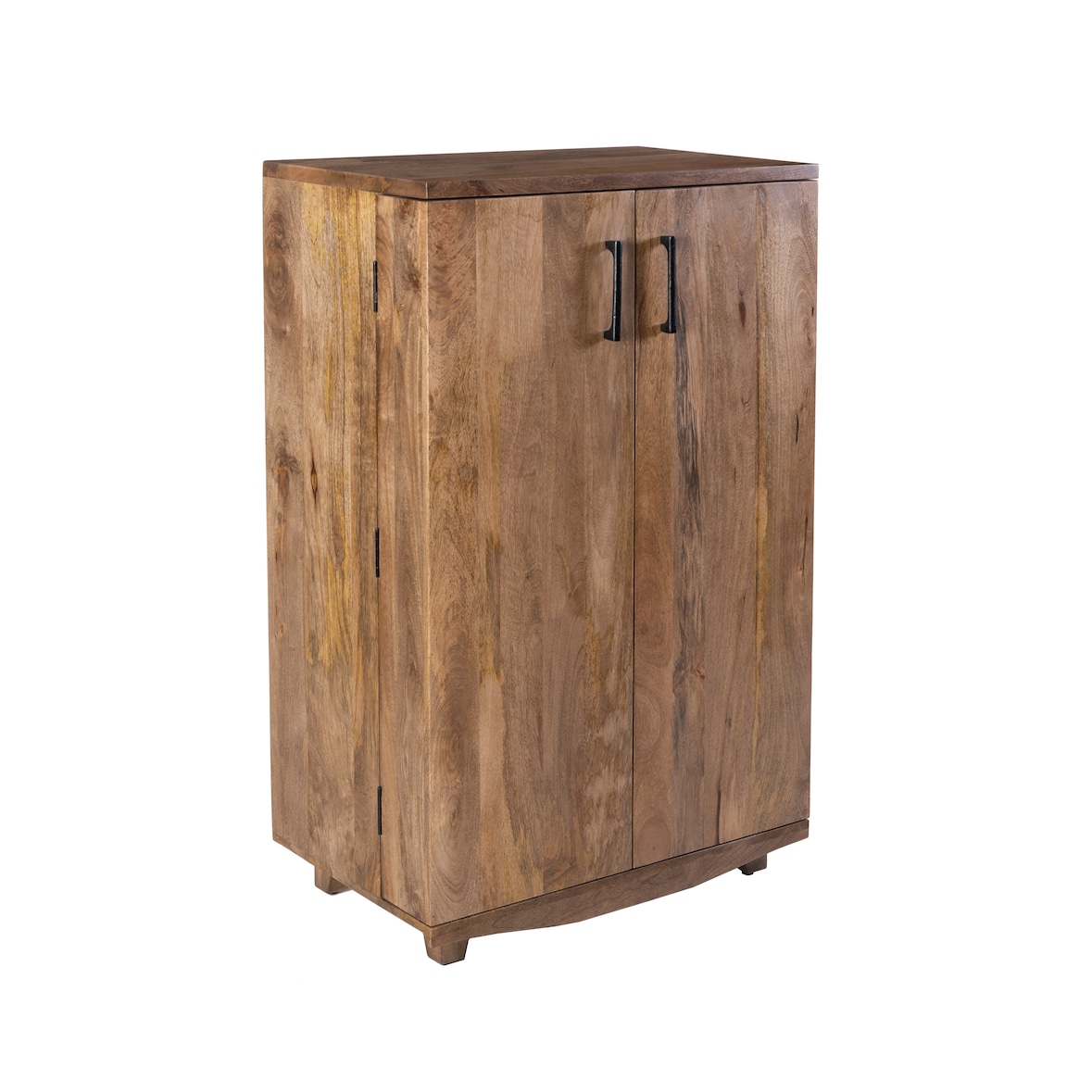 Barschrank OSKAR Mangoholz Braun 122x46x74cm Weinschrank Kaffeetresenschrank