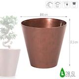 thumbnail of Prosperplast - TUBUS CORTEN 28,5 l Topf – 40 x 40 x 37,3 cm in Kupferfarbe
