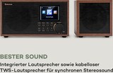thumbnail of Silver Star Mini Two Internet DAB+/FM Radio, WiFi, BT, TWS Speaker Walnuss