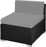 thumbnail of tectake Conjunto de ratán Milano  Negro/Gris