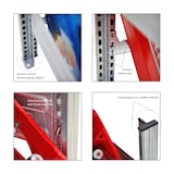 thumbnail of PROREGAL Getränkekistenregal Chiemsee Made in Germany | HxBxT 185x136x34cm | 16 Kisten auf 4 Ebenen | Verzinkt