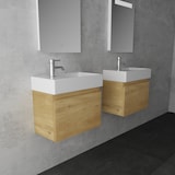 thumbnail of Alpenberger Waschbecken mit Unterschrank 45 cm | Badmöbel Vormontiert | Badschrank mit SoftClose Klapptür Gäste-WC Waschplatz| Robustes Keramikbecken