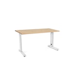 thumbnail of Rocada mesa secretária série Metal 140x80cm branco / carvalho