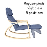 thumbnail of Relax Fauteuil Schommelstoel met Voetsteun Mod. ZEN BLAUW van Yelloo