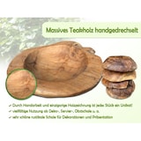 thumbnail of Teakholz Schale Ø 25 cm Einzigartiges Naturprodukt aus Wurzelholz