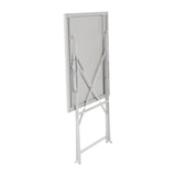 thumbnail of Bolero Viereckiger Klappbarer Terrassentisch Stahl Grau 60Cm