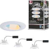 thumbnail of Paulmann LED Einbauleuchte Calla Basisset schwenkbar IP65 rund 90mm 30°3x5W 3x400lm 230VWhite Switch Weiß matt 99935