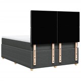 thumbnail of vidaXL Boxspringbett mit Matratze Dunkelgrau 160x200 cm Stoff