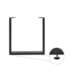 thumbnail of Esstisch Baumkante massiv Akazie Natur 140 x 80 U-Gestell schwarz THEA