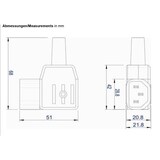 thumbnail of BACHMANN Kaltgerätestecker Typ 747 70C, Winkelstecker