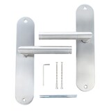 thumbnail of Türbeschlag Edelstahl Langschild – Türdrücker inklusive Zubehör - Blindschild