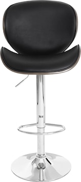 thumbnail of Décoshop26 - Drehbarer Barhocker x1 Retro-Design schwarzes PVC Sitzschale aus gebogenem Holz 04_0008579