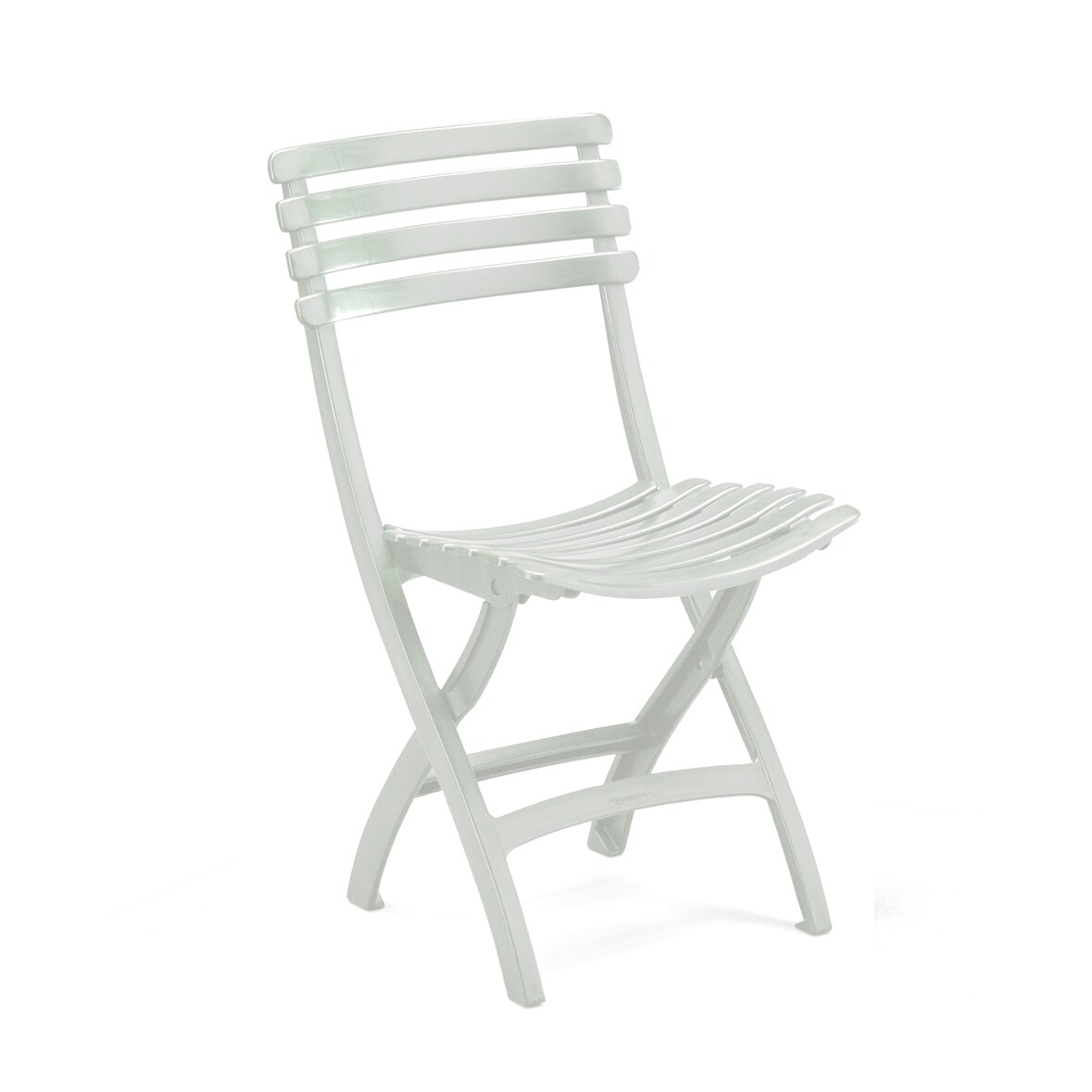 INOLOISIRS Chaise de terrasse Square pliante blanche - Lot de 20 unités