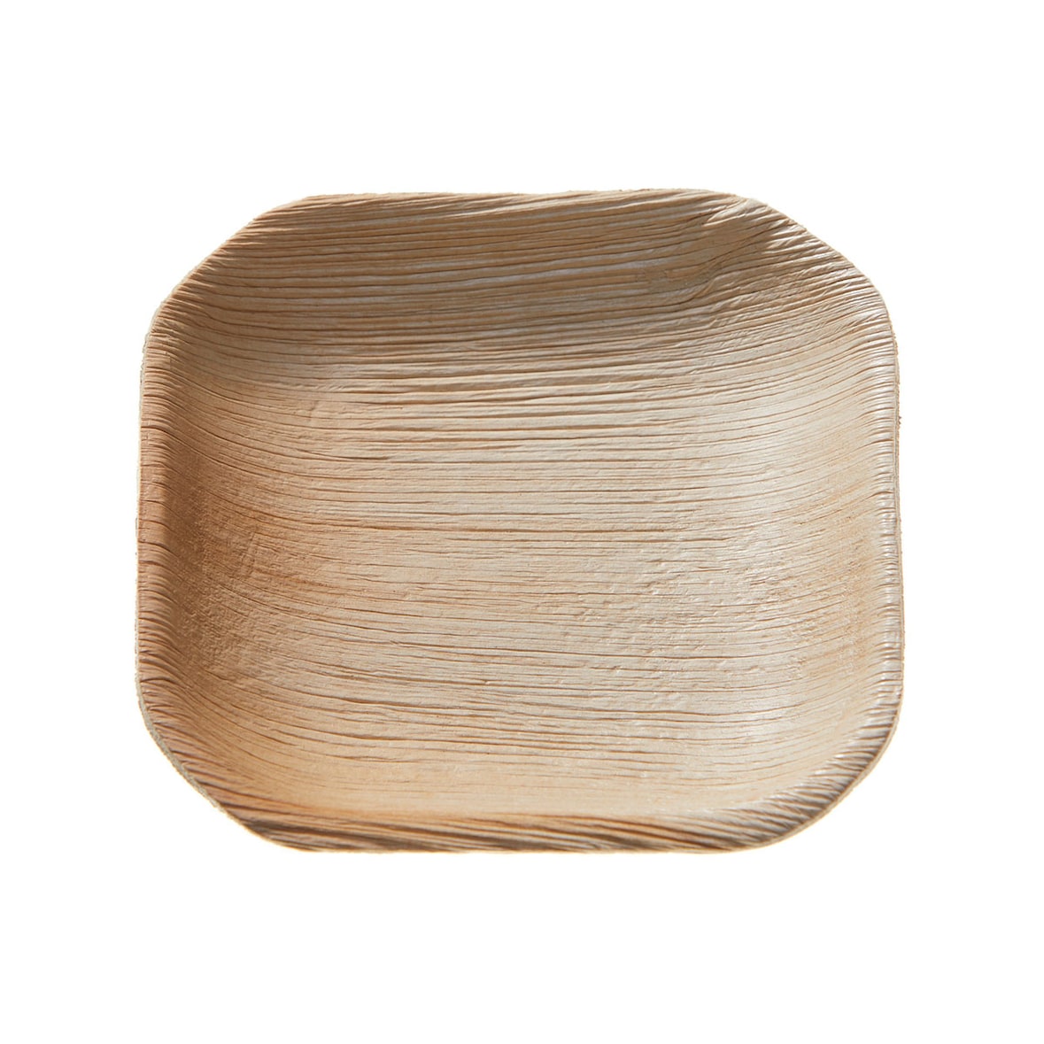 Palmblatt Teller quadratisch 10 x 10 x 1,5 cm Karton (1000 Stück)